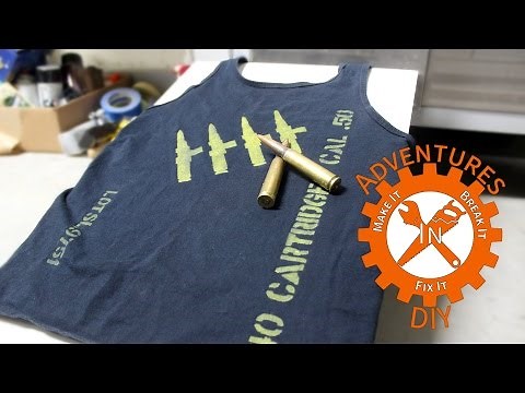 Make a Custom T Shirt with Spray Paint