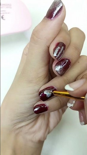 Elegant Nail Art Design | Simple Gel Nail Tutorial