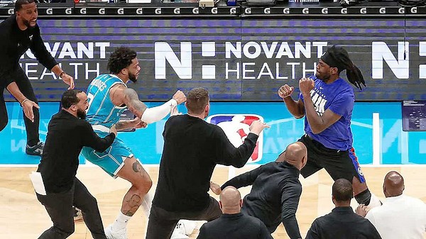 Night when the NBA turned into a street fight (we needed UFC refs)