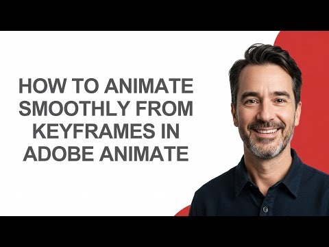 How to Animate Smoothly From Keyframes In Adobe Animate - KevinHowTo