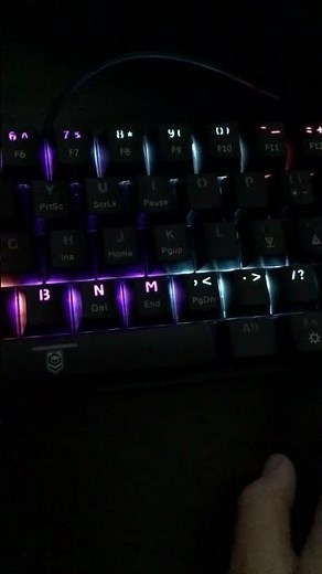 How to change colour on mini mechanical keyboard