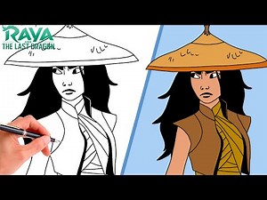 How To Draw RAYA FROM RAYA AND THE LAST DRAGON // Step-By-Step