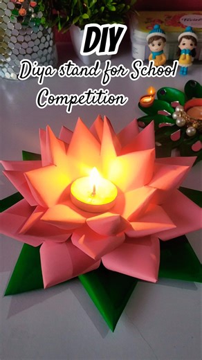 Made a stand for school competition 🪔 #relatable