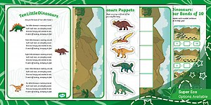 Ten Little Dinosaurs Counting Song Pack