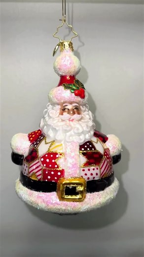 Quilted Jolly Claus 🎅✨ A festive favorite from our 2025 Santa Collection! https://www.christopherradko.com/collections/santas-all | Christopher Radko