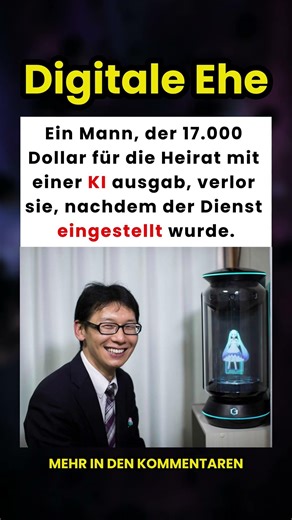 Mann, der 17.000 für die Heirat mit einer KI ausgab, verlor sie, nachdem der Dienst eingestellt wurd