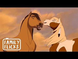 Spirit & Rain’s Beautiful Love Story | Spirit: Stallion of the Cimarron (2002) | Family Flicks