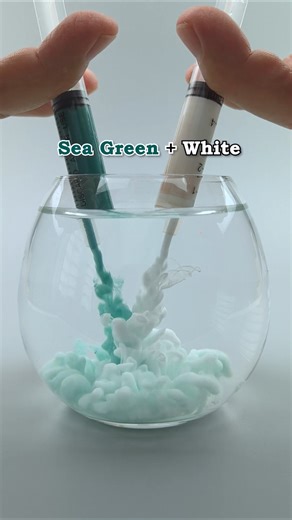 Sea Green + White Satisfying Color Mixing
