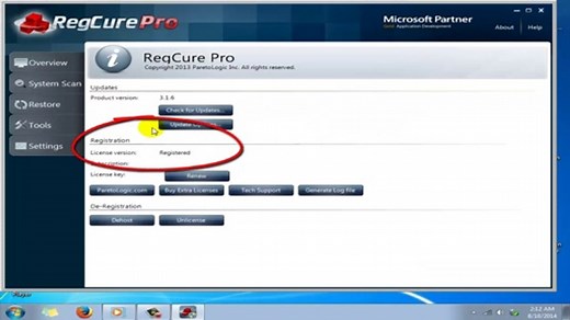 How to install Regcure pro 3.2.8 License key plus Crack