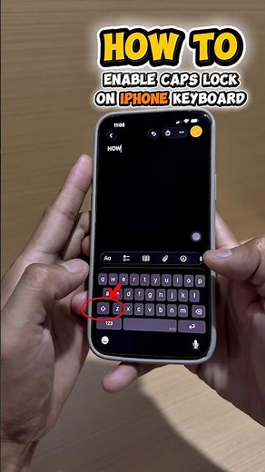HOW TO ENABLE CAPS LOCK ON YOUR IPHONE KEYBOARD #howto #iphone #keyboard
