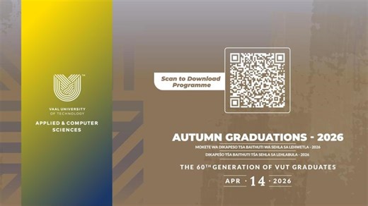🎓 VUT Graduation 2026 | Applied Computer Sciences | 14 April | Session 2 – 13:00 | Vaal University of Technology (VUT)