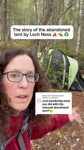 The story of the abandoned tent at Loch Ness. Many people expressed concern that the tent was being used by someone who was homeless. For one thing in the 5 winter months between me finding it and removing it, nothing had moved inside it. It was sodden, mouldy, broken and full of debris. Its location was about 7 miles from the nearest shop, and it’s extremely unusual for anyone homeless to be so far from shops and services. The very occasional hermit you find living in a tent in a remote locatio