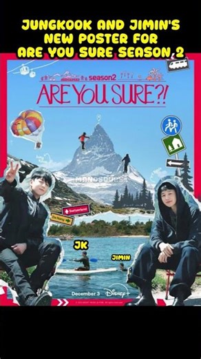 JUNGKOOK ND JIMIN’s new poster for are you sure 2 is released #jungkook #jimin