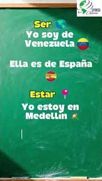 🌎 Don’t confuse “SER” and “ESTAR”! 😅 #spanishclass