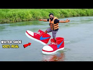 Walking On Water With Homemade Shoe | വെള്ളത്തിന് മുകളിൽ നടന്നപ്പോൾ | M4 Tech |