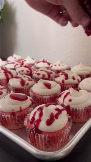 Berry Lemonade Cupcakes! #delicious #yummy #fyp #fun #recipe
