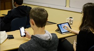 7.7K views · 99 reactions | Dr Daniel le Roux and Douglas Parry from the Cognition and Technology Research Group in the Department of Information Science at Stellenbosch University, says making sense of lecture content is very difficult when you switch attention to your phone every five minutes. A strong body of evidence supports this, showing that media use during lectures is associated with lower academic performance. | Stellenbosch University | Facebook