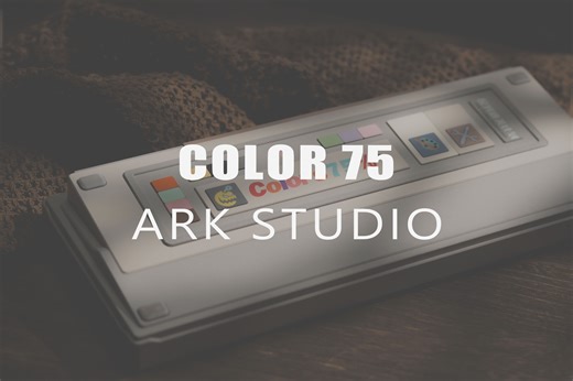 # 出色的喷涂外壳，巧妙的模块化设计 / ARK - COLOR75 若水轴 客制化键盘 沉浸式组装