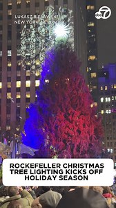 136K views · 1.7K reactions | The annual tradition did not disappoint!  The iconic Rockefeller Center Christmas tree was lit in New York City, kicking off the holiday season. 朗 | ABC7 | Facebook