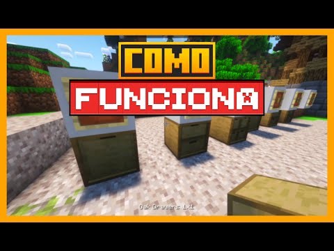 CÓMO FUNCIONAN los DRAWERS en MINECRAFT con STORAGE DRAWERS