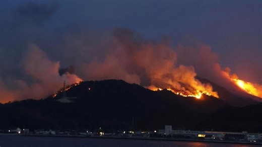 Wildfires in western Japan damage homes, force residents to evacuate in at least 2 areas
