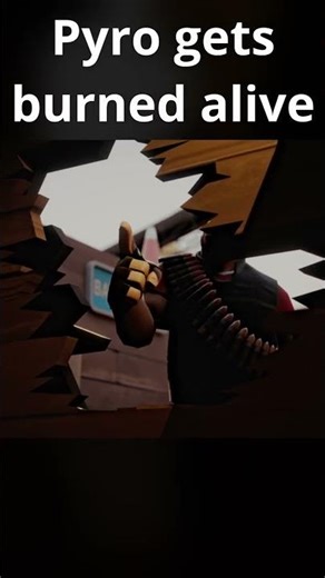 Pyro gets burned alive #shorts #tf2 #teamfortress2 #sfm #sfm_animations