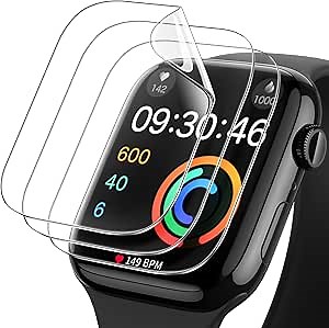 JETech Screen Protector for Apple Watch Series 11/10 46mm, Self-Healing Flexible TPU Film, Anti-Scratch HD Clear, 3-Pack