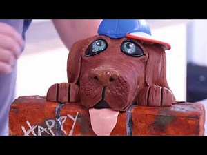Learn how to make this cool dog cake