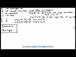 VCE Maths Methods Unit 1 & 2 Video #1 Chapter 1 - Domain Range Functions 1 of 4