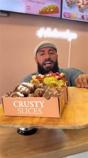 Check this out! 🥐🍕#crustyslices #croissantpizza #franchise #halal #food