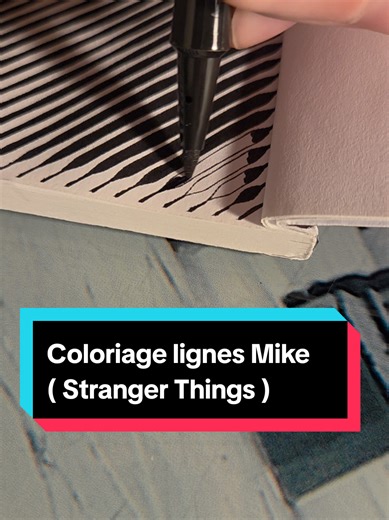Coloriage lignes de Mike ( Stranger Things ) #foryou #coloringpages #coloriagesmysteres #pourtoi #strangerthings