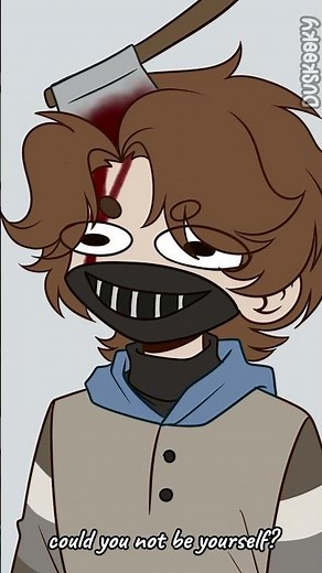 For 5 minutes, can you NOT be yourself? // Masky & Ticci Toby // Creepypasta #shorts