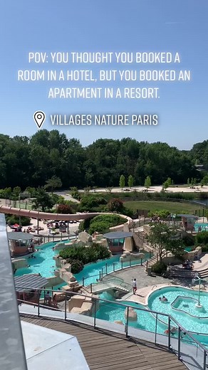 Coolest Resort Pool in Paris featuring Lazy River and Indoor Water Slides