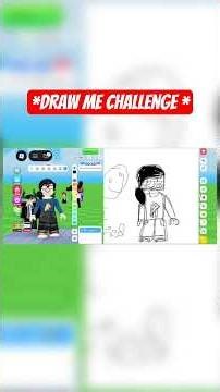 I Draw a random User and win the challenge 😎#roblox #gameplay #robloxedits #drawme #viral#shorts