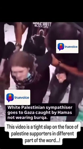 Una giovane attivista #Propal è andata a #Gaza, ma senza lo straccio in testa. È stata catturata da #Hamas e ora sarà processata secondo la legge islamica 😀 Forza, andate anche voi, donne di #sinistra, vi aspettano in massa! Buon viaggio!