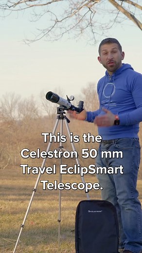Are you ready for the 2024 Total Solar Eclipse? Check out this inexpensive option from @celestronuniverse to view this amazing astronomical event safely with the 50mm EclipSmart Travel Telescope. #solareclipse #astronomy #space @Celestron