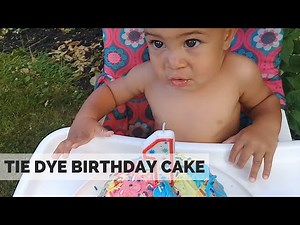 How to make Tie Dye Cake| Easy Birthday Cake Idea