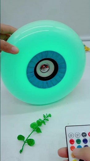 RGB LED Ceiling Bluetooth speaker Light 🔥 Smart Color Changing Lamp #viralshorts