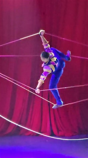 Amazing Circus Rope Walking Performance