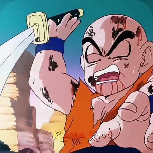 Krillin's Epic Showdown: 'I Will Kill You, Vegeta!' | Dragon Ball Z Intense Fight Scene" #goku