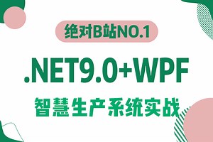 2025全新版 名师讲解 .NET9.0+WPF智慧生产系统实战（动画/wpf上位机/交互/界面/工控/PLC/编程）B1434