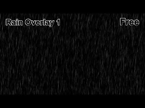 Animated Rain Overlay Effect / Make it Rain in Two Minutes / Rain Animation for Video Editor (01)
