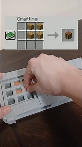 Crafting A Crafting Table From Minecraft Out Of Lego #lego #minecraft #legominecraft #shorts