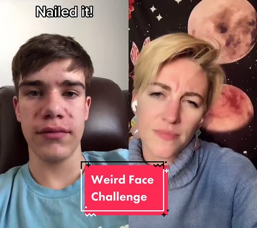 Join the Weird Face Challenge with Aly Myler and Ethan Fine! #Duet