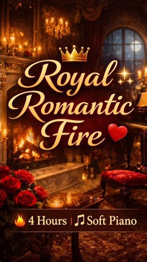 Royal Romantic Fire #fireplace