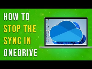 How To Stop The Sync in OneDrive