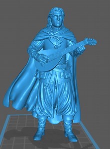 Bard Miniature 3D Print Model - Fantasy Musician Figure - Lute Player STL - Resin Printing - Digital Download - Tabletop RPG Character - Etsy UK