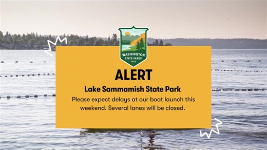 15 reactions | Boaters, please expect delays this weekend at Lake Sammamish State Park's boat launch. Several of the lanes will be closed, and staff will be directing traffic flow. Thank you for your patience. https://loom.ly/FhlUE0s | Washington State Parks & Recreation Commission | Facebook