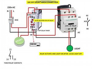 HOW TO CONNECT A OFF DELAY TIMER.