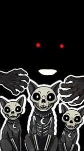 Spooky scary skeleton cats #furry #spookyscaryskeletons